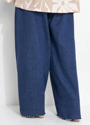 Quintess - Calça Jeans Escuro em Jeans - QUINTESS