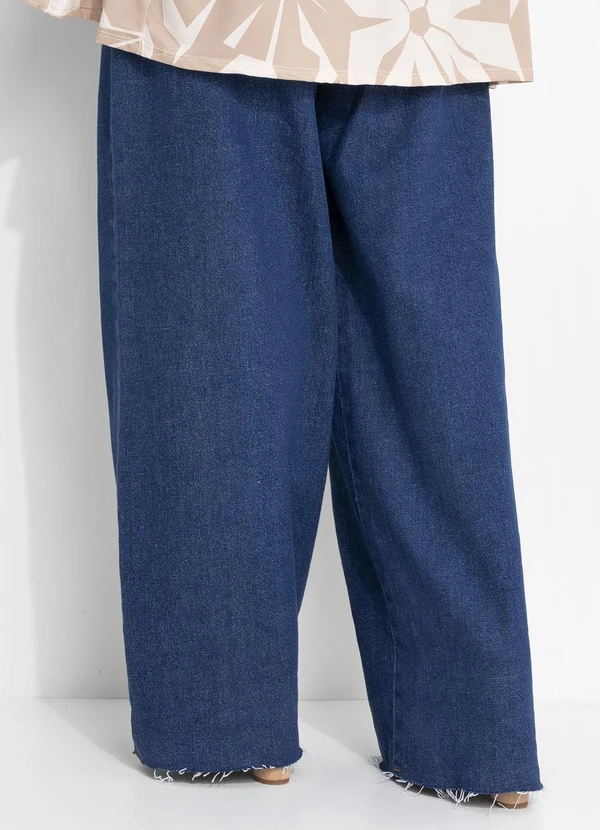 Quintess - Calça Jeans Escuro em Jeans 2