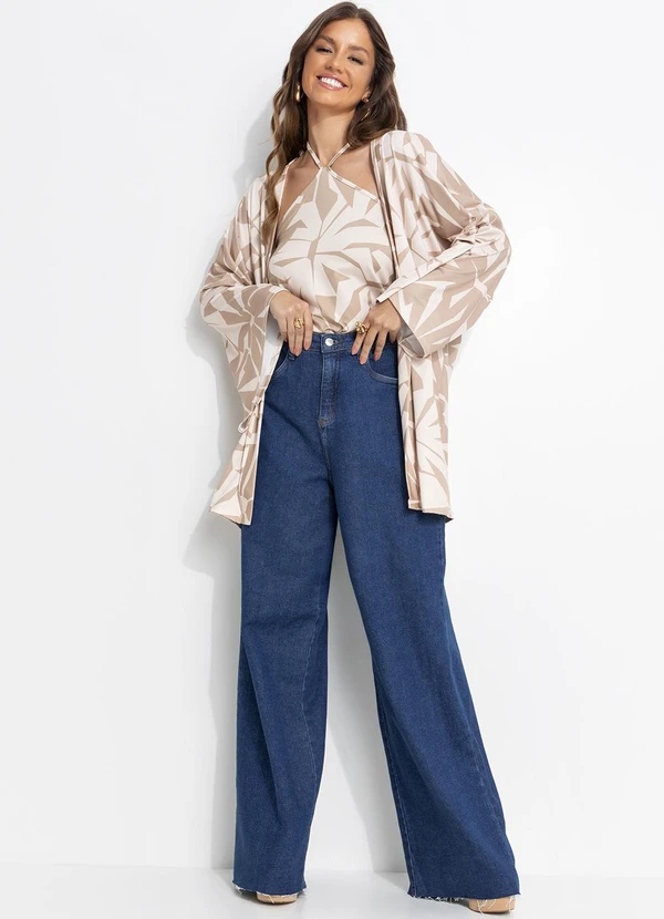 Quintess - Calça Jeans Escuro em Jeans 3