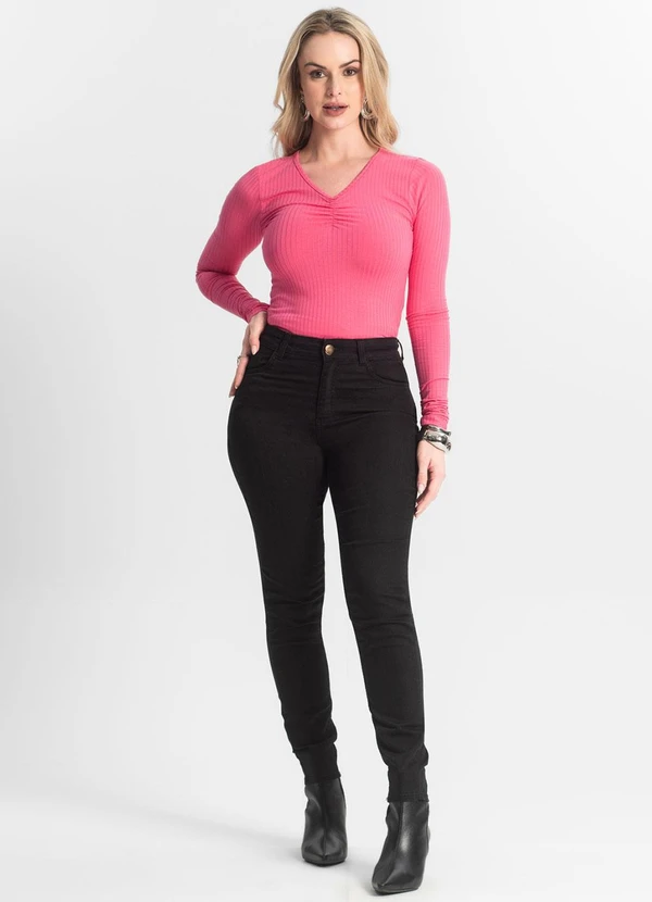 Endless - Calça Jeans Feminina Preto 5