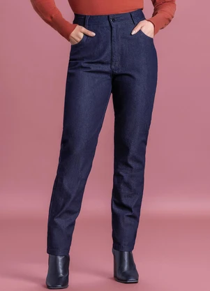 Marialícia - Calça Jeans Feminino Azul - MARIALÍCIA