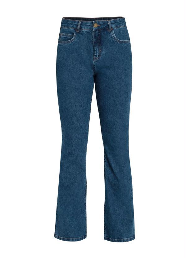 bonprix - Calça Jeans Flare Azul Médio 10