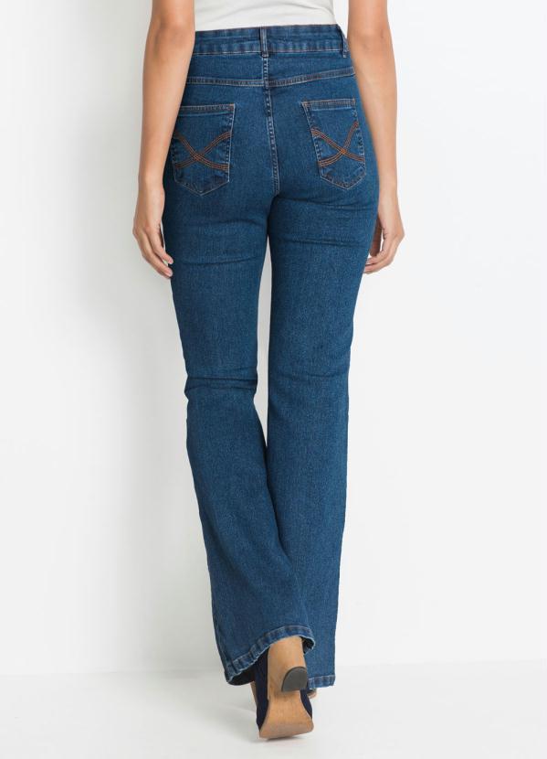 bonprix - Calça Jeans Flare Azul Médio 2