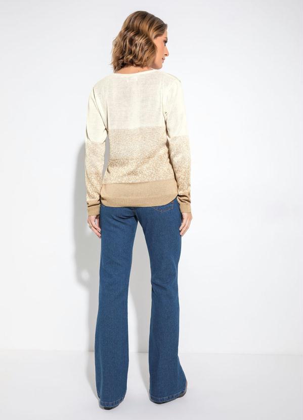 bonprix - Calça Jeans Flare Azul Médio 8