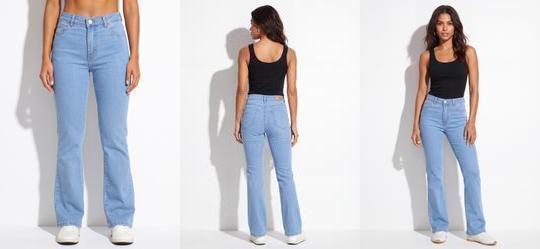 Cal�a Jeans Flare Azul