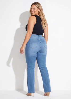Sawary Jeans - Calça Jeans Flare Plus Size Azul - SAWARY JEANS