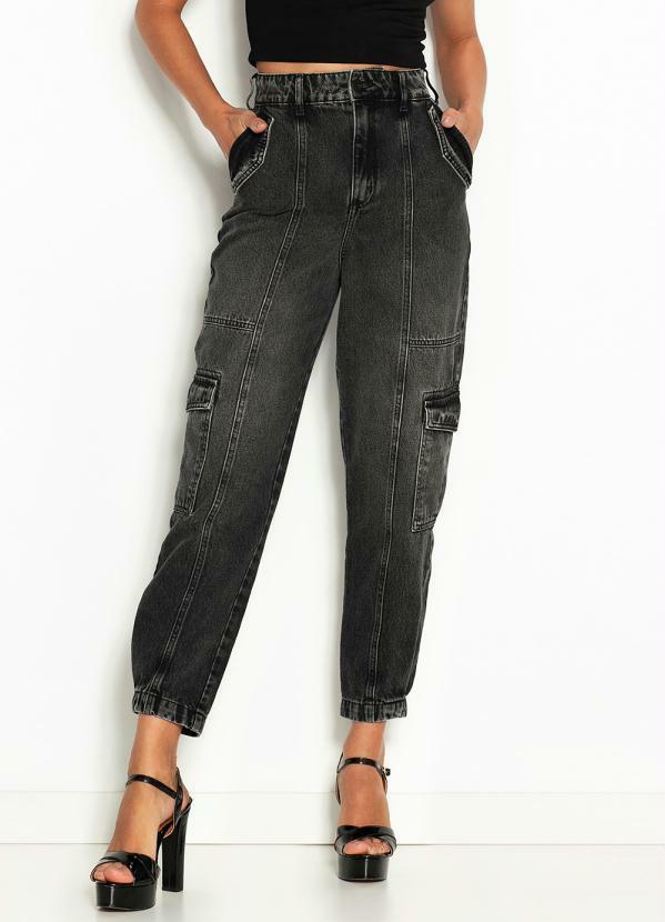 Colcci - Calça Jeans Joana Estonada Preta