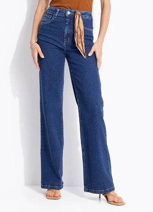 Colcci - Calça Jeans Juliette com Lenço Azul - COLCCI