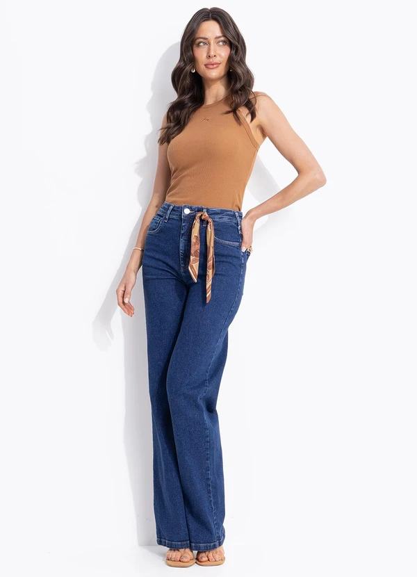 Colcci - Calça Jeans Juliette com Lenço Azul 5