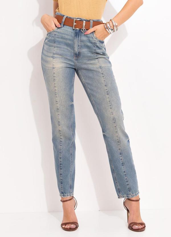 Forum - Calça Jeans Lola com Cinto Azul