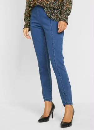 bonprix - Calça Jeans Médio em Jeans - BONPRIX