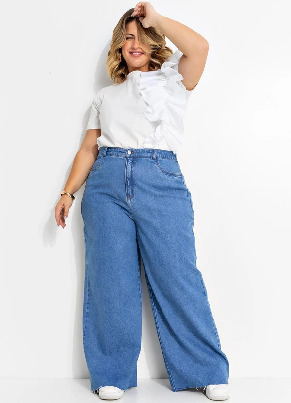 Quintess - Calça Jeans Médio em Jeans 10