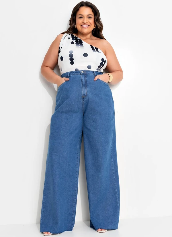 Quintess - Calça Jeans Médio em Jeans 12