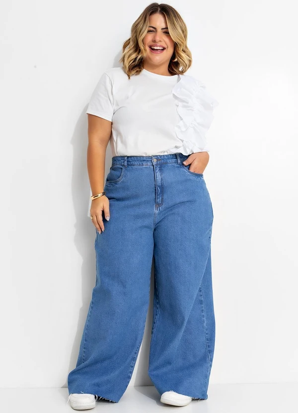 Quintess - Calça Jeans Médio em Jeans 15