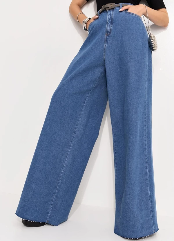 Quintess - Calça Jeans Médio em Jeans 3