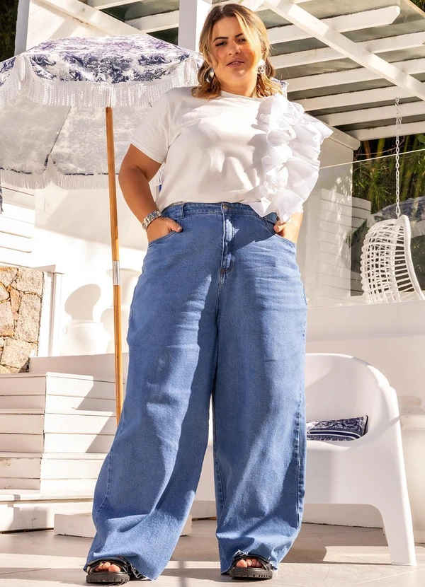 Quintess - Calça Jeans Médio em Jeans 8