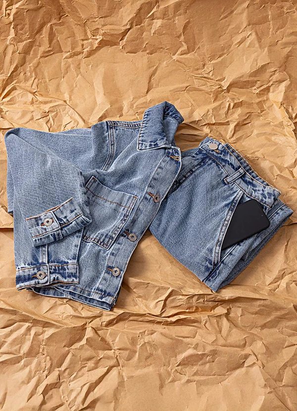 Quintess - Calça Jeans Cigarrete Cintura Alta 100% Algodão com Bolsos 18