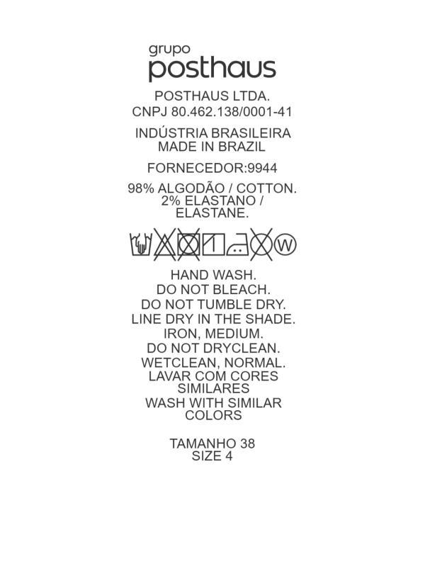 Quintess - Calça Jeans Reta Soltinha Cintura Alta com Elastano Azul Médio 12