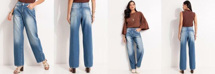 Cala Jeans Mdio em Jeans