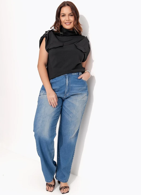 Quintess - Calça Jeans Médio em Jeans 3