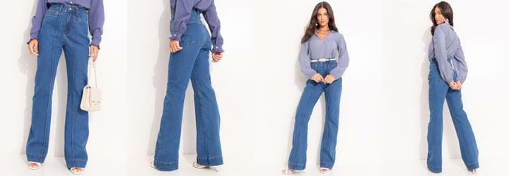 Cala Jeans Mdio em Jeans