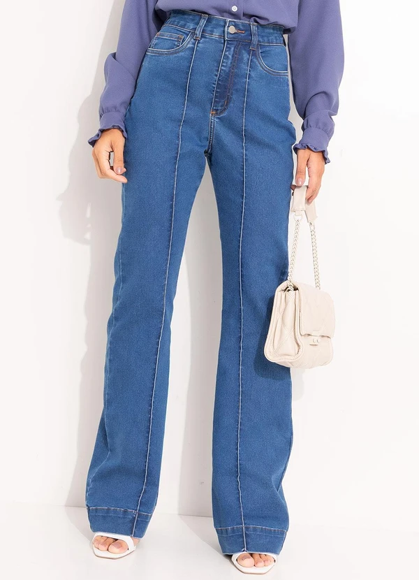 Quintess - Calça Jeans Médio em Jeans