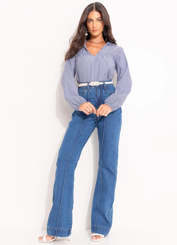 Quintess - Calça Jeans Médio em Jeans 3