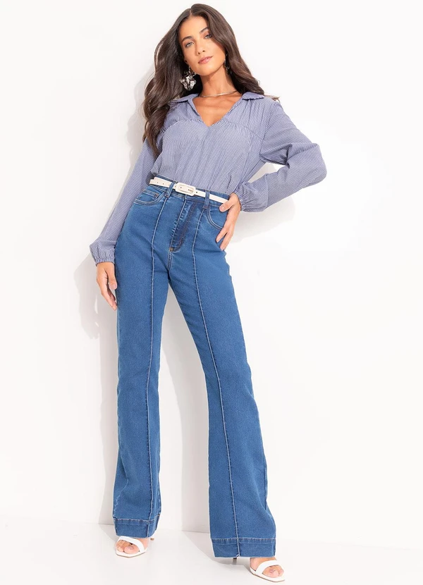 Quintess - Calça Jeans Médio em Jeans 7