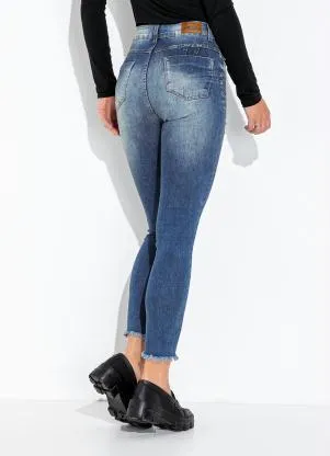 Sawary Jeans - Calça Jeans Médio Levanta Bumbum Cigarrete - SAWARY JEANS