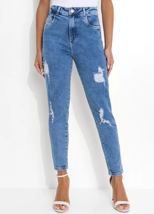 Sawary Jeans - Calça Jeans Médio Mom Jeans - SAWARY JEANS