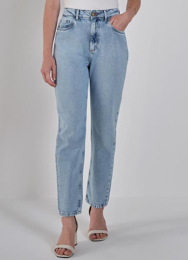 Principessa - Calça Jeans Mom Azul Daiana Azul
