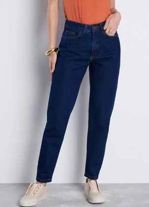 Meu Jeans - Calça Jeans Mom Clay Cintura Alta Azul - MEU JEANS