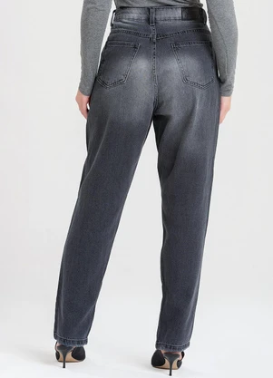 Meu Jeans - Calça Jeans Mom Elow Preto - MEU JEANS