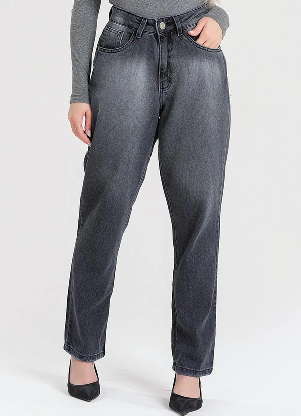 Meu Jeans - Calça Jeans Mom Elow Preto