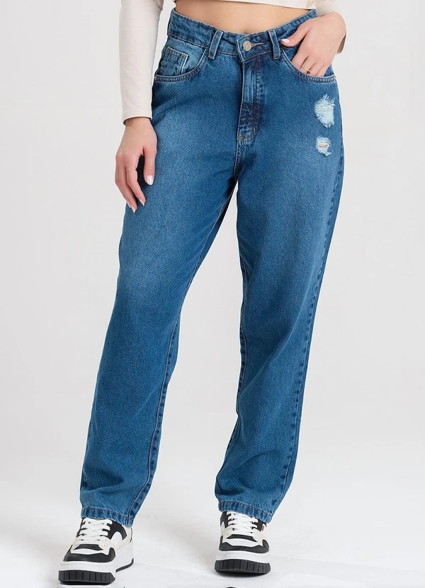 Meu Jeans - Calça Jeans Mom Gaia Azul