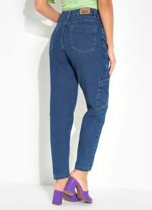 Sawary Jeans - Calça Jeans Mom Jeans com Bolsos Laterais Sawary - SAWARY JEANS