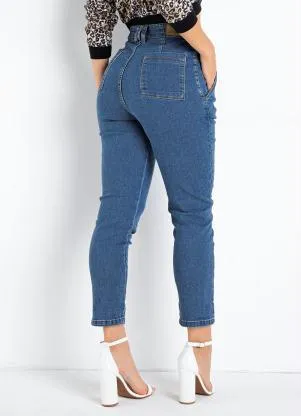 Sawary Jeans - Calça Jeans Mom Jeans com Bolsos Sawary - SAWARY JEANS