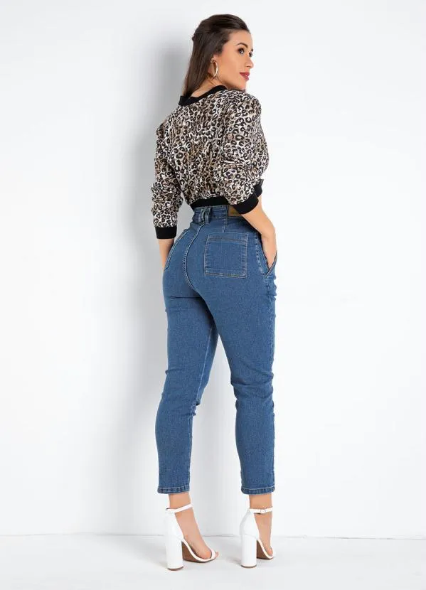 Sawary Jeans - Calça Jeans Mom Jeans com Bolsos Sawary 4