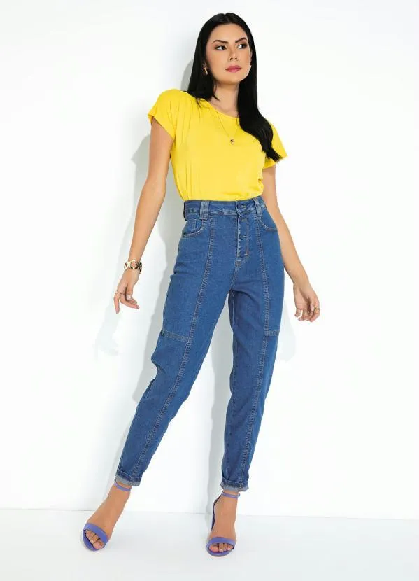 Sawary Jeans - Calça Jeans Mom Jeans com Botões Sawary 4
