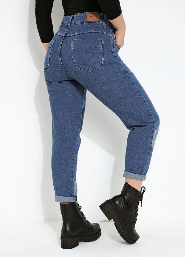 Outlet - Calça Jeans Mom Jeans Contrastante Sawary 2