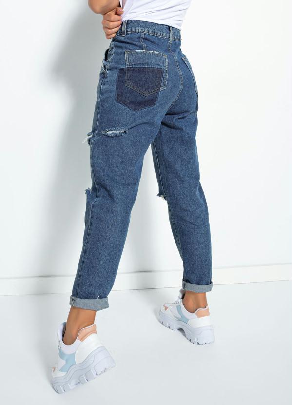 Sawary Jeans - Calça Jeans Mom Jeans Destroyed Sawary 2
