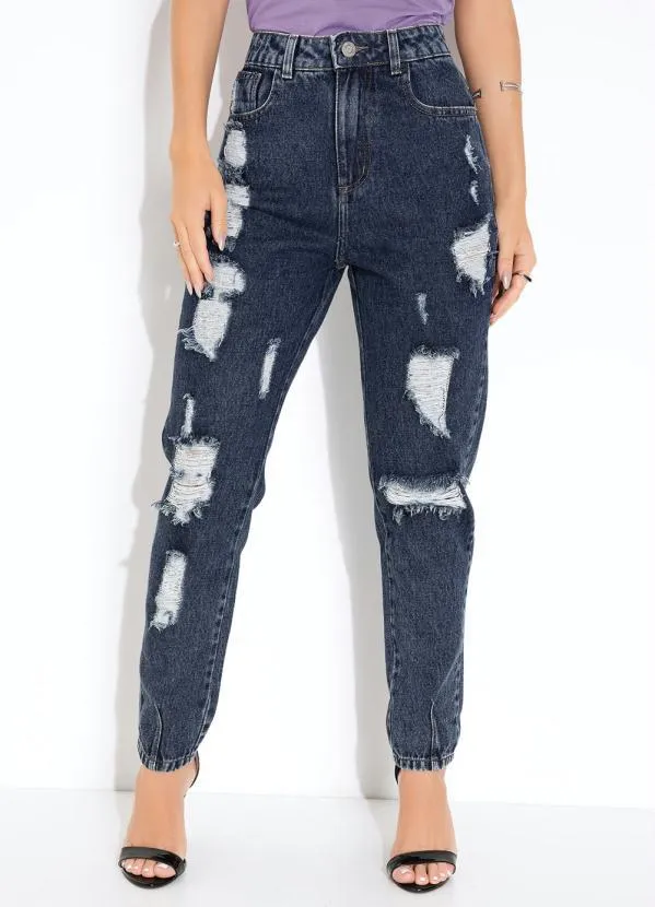 Sawary Jeans - Calça Jeans Mom Jeans Sawary