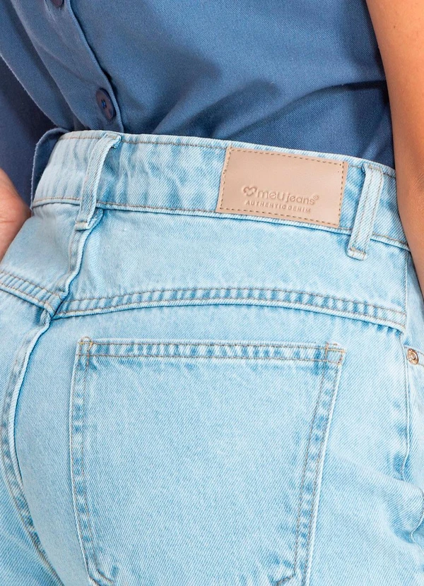 Meu Jeans - Calça Jeans Mom Olivia Jeans Claro Azul 5
