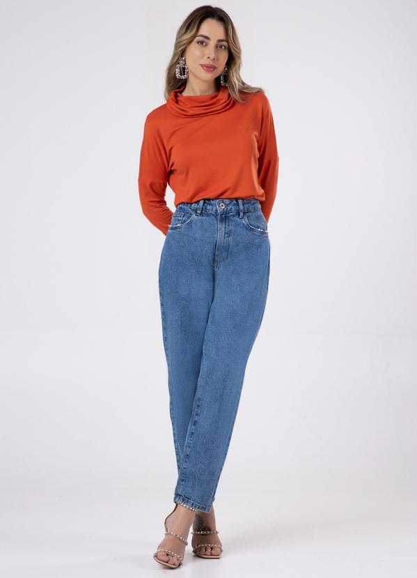 Lunender - Calça Jeans Mommy Chapa Barriga Jeans 3