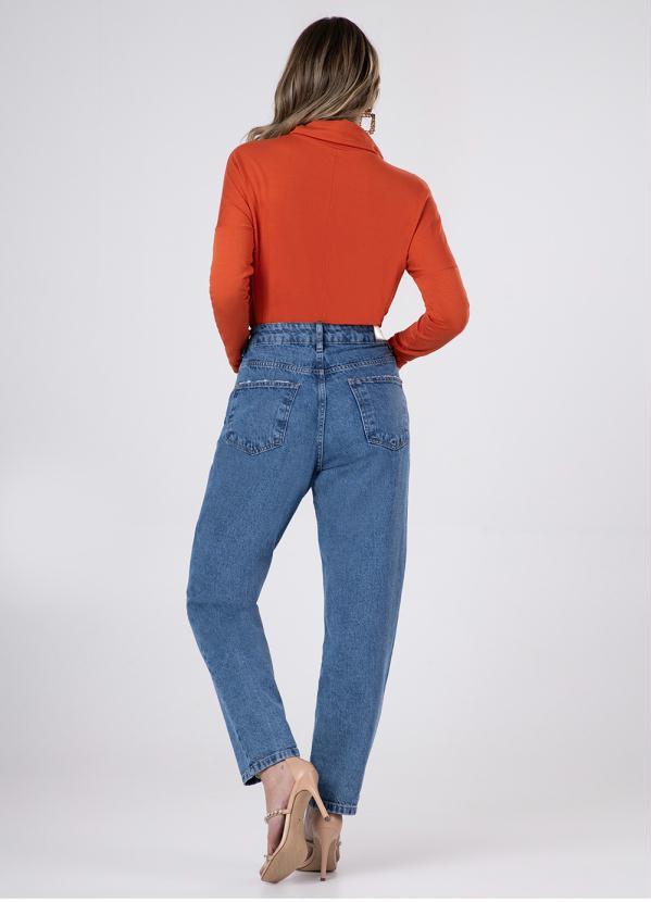 Lunender - Calça Jeans Mommy Chapa Barriga Jeans 4