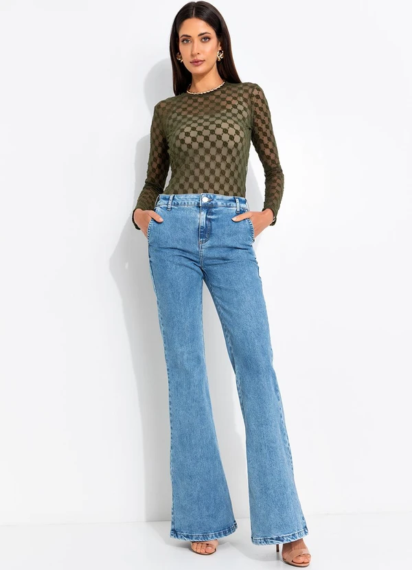 Colcci Jeans - Calça Jeans Nova York Flare Azul 3