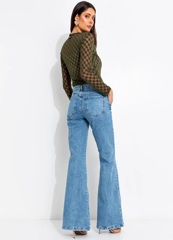 Colcci Jeans - Calça Jeans Nova York Flare Azul 4