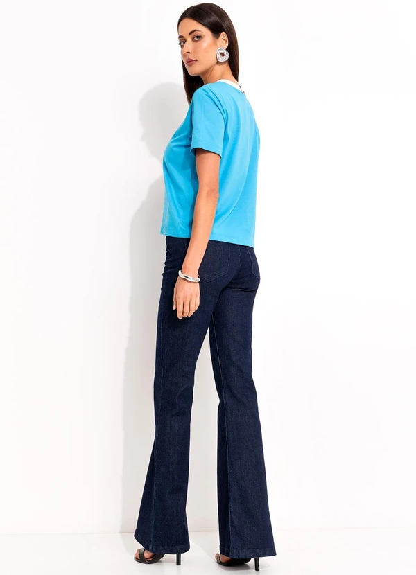 Colcci Jeans - Calça Jeans Nova York Flare Azul 4