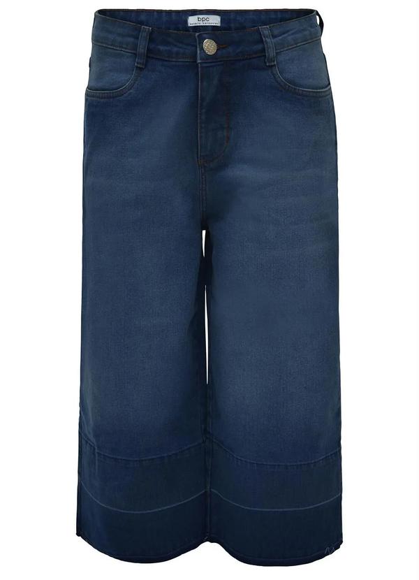 Outlet - Calça Jeans Pantacourt Azul Escuro 8
