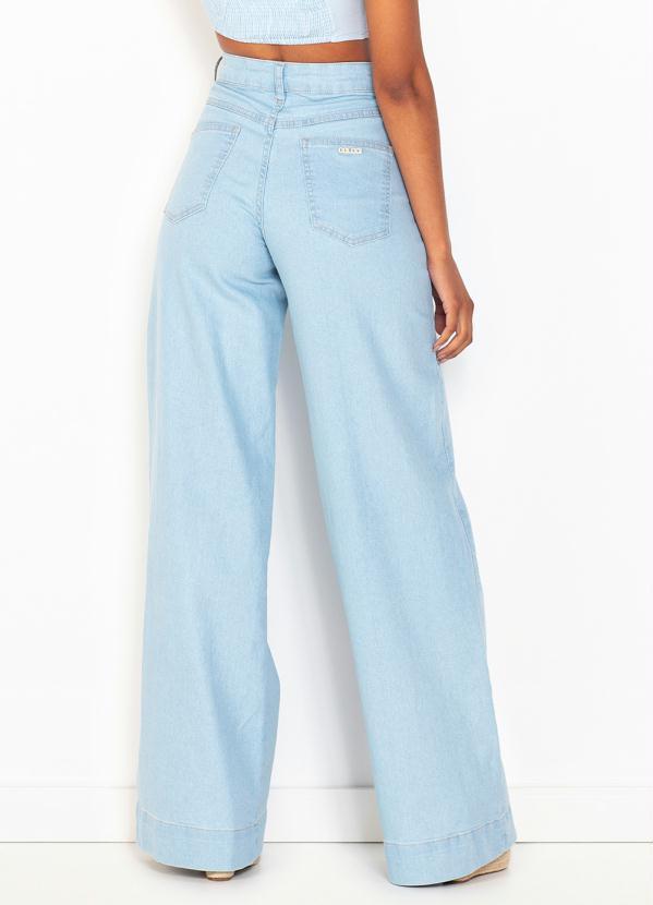 Colcci - Calça Jeans Pantalona Azul 2